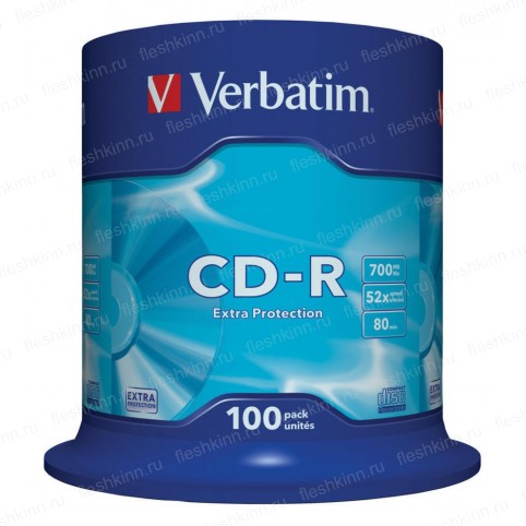 Диск CD-R Verbatim 700Mb 52x CB100