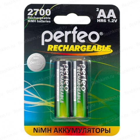 Аккумулятор Perfeo AA, HR06 2700mAh Ni-Mh BP2