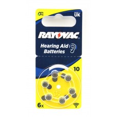Батарейка Rayovac ZA10 BP6 (60)