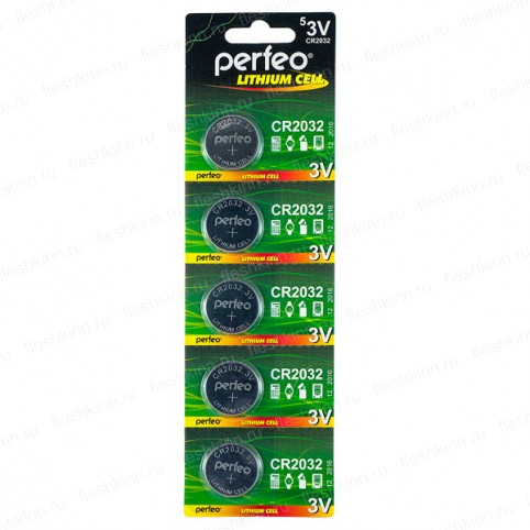 Батарейка Perfeo CR2032 BP5 (100)