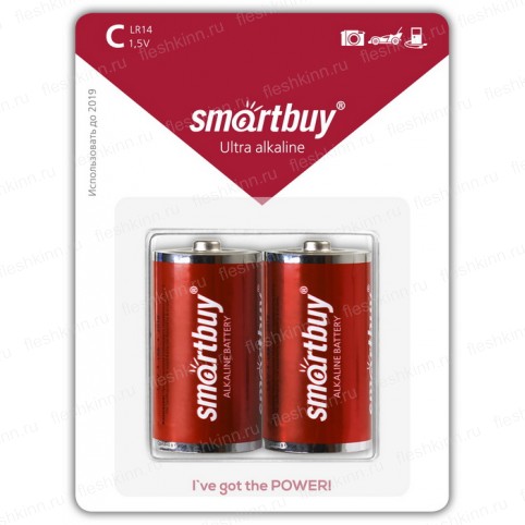 Батарейка SmartBuy C, LR14 BP2 (12)