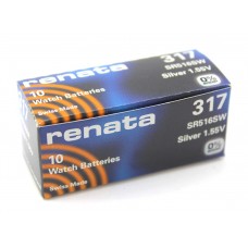 Батарейка Renata R317, SR516SW BP10 (100)