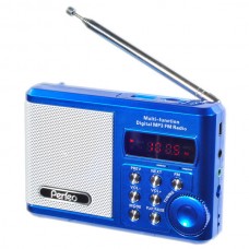 Аудиосистема портативная Perfeo Sound Ranger PF-SV922BLU (FM, MP3), 3Вт