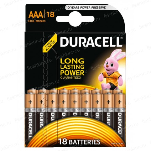 Батарейка Duracell Basic AAA, LR03 BP18 (180)