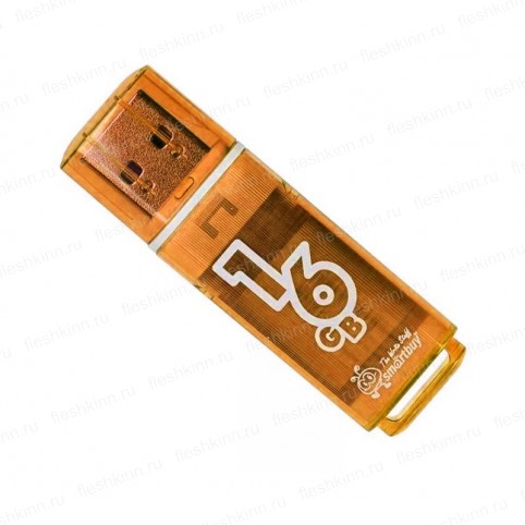 USB накопитель SmartBuy Glossy 16GB USB2.0, оранжевый