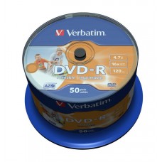 Диск DVD-R Verbatim 4.7GB 16x CB50 Print