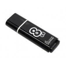 USB накопитель SmartBuy Glossy 8GB USB2.0, чёрный