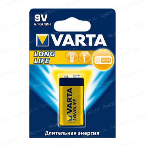 Батарейка Varta Longlife 6LR61, 6LF22, крона BP1 (10)