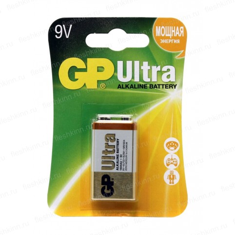 Батарейка GP Ultra 6LR61, 6LF22, крона BP1 (10)
