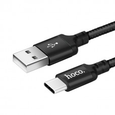 Кабель USB - Type-C Hoco X14 чёрный, 1м
