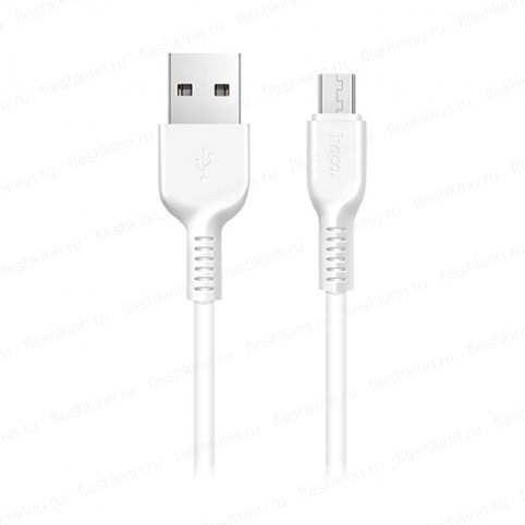 Кабель USB - microUSB Hoco X13 белый, 1м