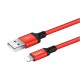 Кабель USB - 8pin Hoco X14 красный, 1м