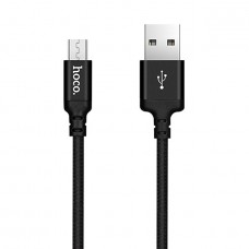 Кабель USB - microUSB Hoco X14 чёрный, 1м