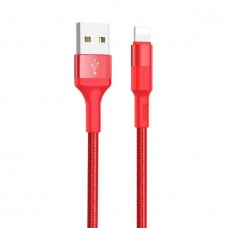 Кабель USB - 8pin Hoco X26 красный, 1м