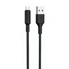 Кабель USB - microUSB Hoco X25 черный, 1м
