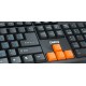 Клавиатура проводная Dialog Standart KS-020U, черный/оранжевый (USB)