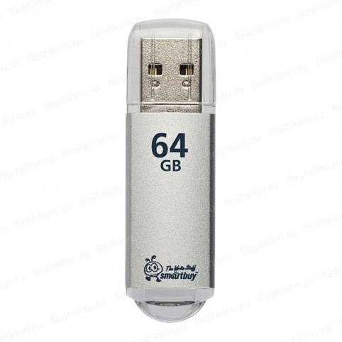 USB накопитель SmartBuy V-Cut 64GB USB3.0, серебристый