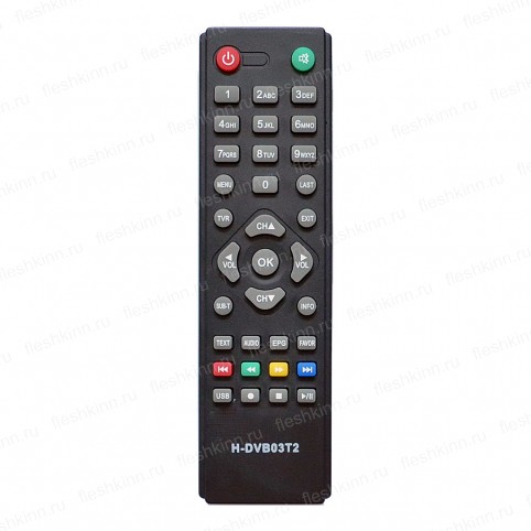 Пульт ДУ для DVB-T2 D-Color/Hyundai/Rolsen/Supra H-DVB03T2