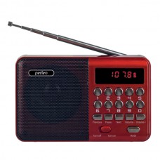 Аудиосистема портативная Perfeo Palm PF_A4871 (FM, MP3) красный, 3Вт
