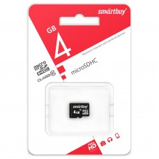 Карта памяти SmartBuy microSDHC 4GB class10