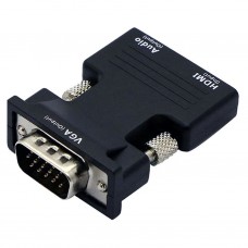 Адаптер HDMI(F) - VGA(M) + Jack3.5мм(F) NoName A507BK