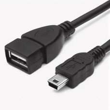 Кабель OTG USB A(F) - miniUSB(M) VS U210, 1м