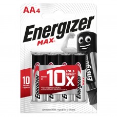 Батарейка Energizer Max AA, LR06 BP4 (96)