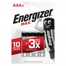 Батарейка Energizer Max AAA, LR03 BP4 (48)