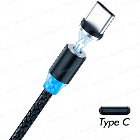Кабель USB - Type-C A2 CM302BK магнитный, 1м