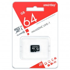 Карта памяти SmartBuy microSDXC 64GB class10 UHS-I