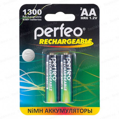 Аккумулятор Perfeo AA, HR06 1300mAh Ni-Mh BP2