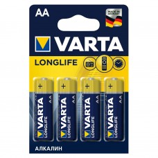 Батарейка Varta LongLife AA, LR06 BP4 (80)