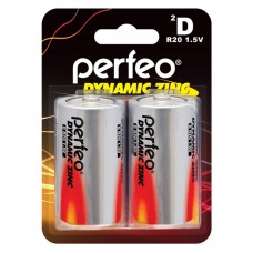 Батарейка Perfeo D, R20 BP2 (20)