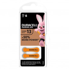 Батарейка Duracell DA13 BP6 (60)