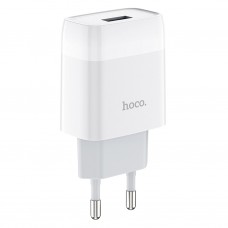 Зарядное устройство Hoco C72A, белый (1xUSB, 2.1A)