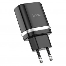 Зарядное устройство Hoco C12Q, черный (QC, 1xUSB, 3A)