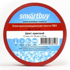 Изолента SmartBuy 0.18x19мм-20м SBE-IT-19-20r (10)