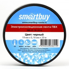 Изолента SmartBuy 0.18x19мм-20м SBE-IT-19-20b (10)