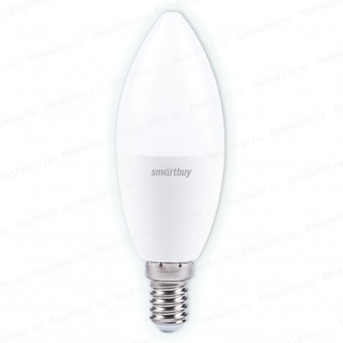 Светодиодная лампа (LED) SmartBuy C37 12W/6000/E14