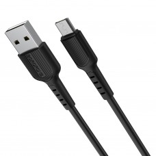 Кабель USB - microUSB Borofone BX16 Easy черный, 1м