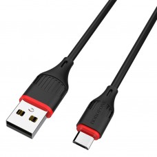 Кабель USB - microUSB Borofone BX17 Enjoy черный, 1м