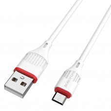 Кабель USB - microUSB Borofone BX17 Enjoy белый, 1м