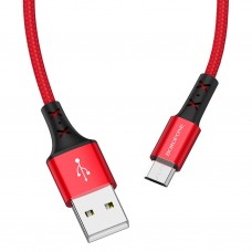 Кабель USB - microUSB Borofone BX20 Enjoy красный, 1м