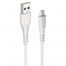 Кабель USB - microUSB Borofone BX37 Wieldy белый, 1м
