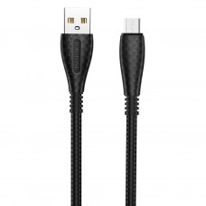 Кабель USB - microUSB Borofone BX38 Cool черный, 1м