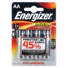 Батарейка Energizer Max +Power Seal AA, LR06 BP4 (96)