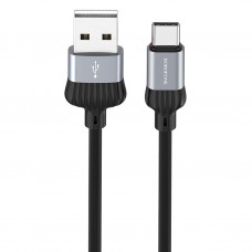 Кабель USB - Type-C Borofone BX28 Dignity серый, 1м