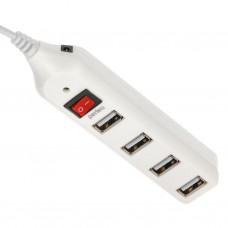 USB Хаб Perfeo PF-HYD-6001H (PF_A4885), 4xUSB2.0, белый