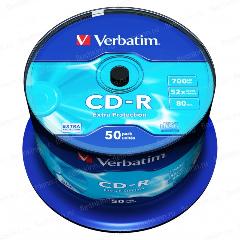 Диск CD-R Verbatim 700Mb 52x CB50