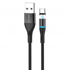 Кабель USB - Type-C Borofone BU16 Skill magnetic чёрный, 1.2м